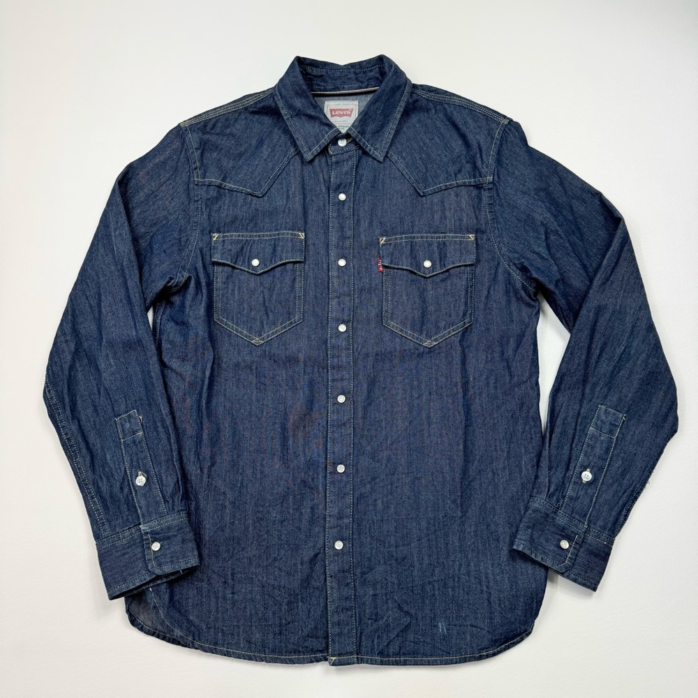 Men’s Levi’s Strauss & Co. Long Sleeve Pearl Snap Button Down Size Small